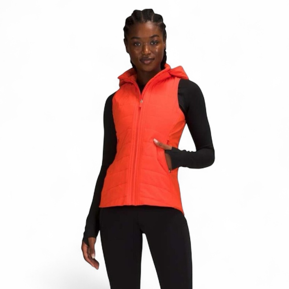 Lululemon Another Mile Vest: Neon Orange/Red SZ 6